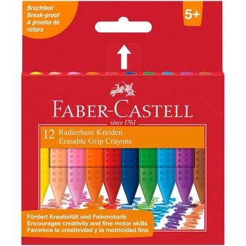 Set 12 Creioane Colorate Faber-Castell Grip, Diverse Culori
