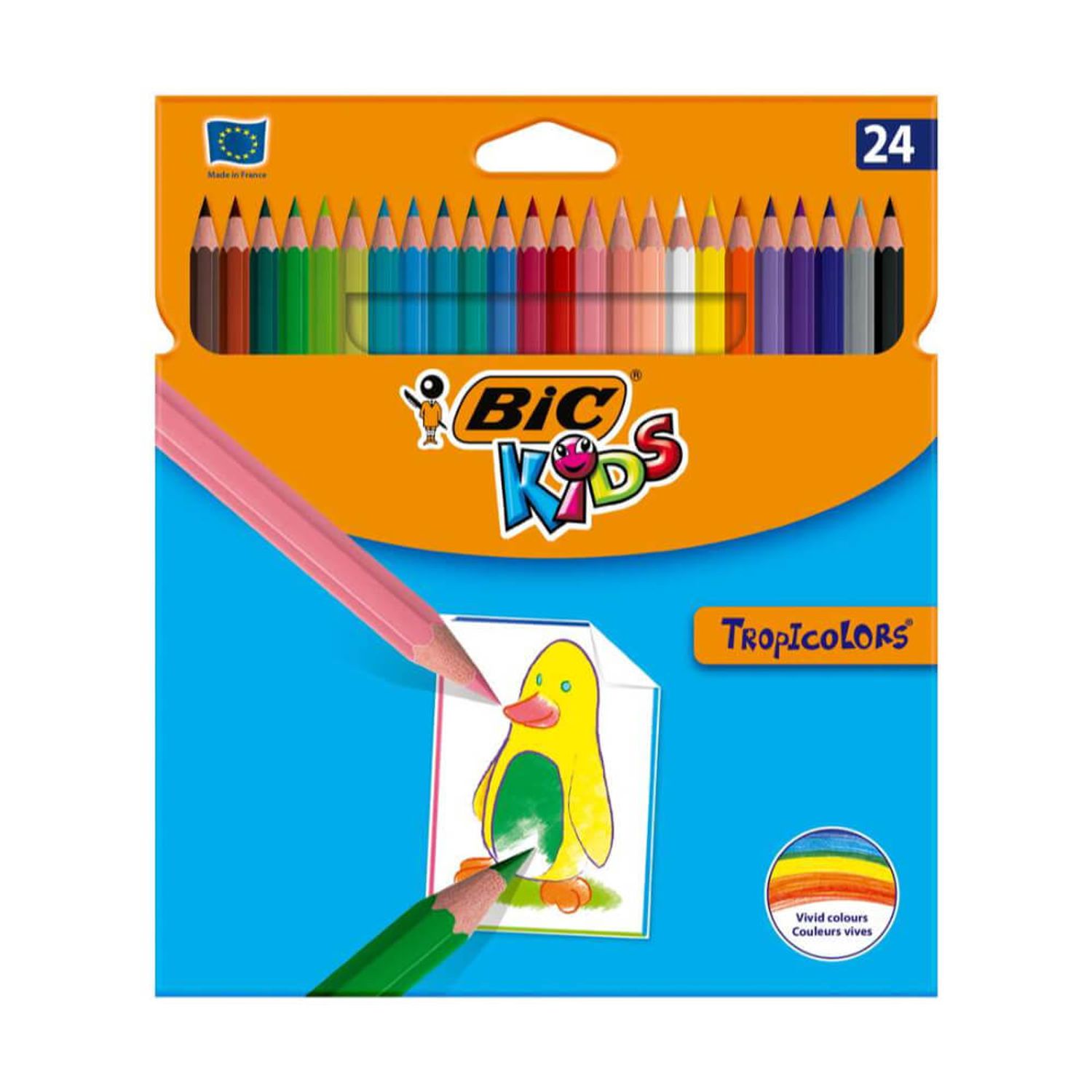 Creioane Colorate Bic Tropicolors, 24 fotografia produsului