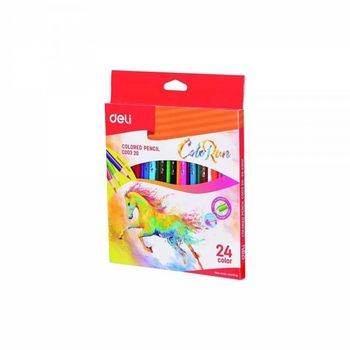 Set 24 Creioane Colorate, Deli ColoRun