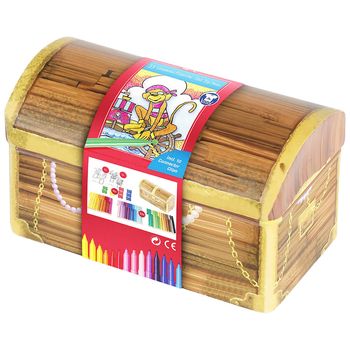 Set 33 Carioci Colorate Faber-Castell Lada Comori Connector Cu Clip Prindere, Carioca Pentru Copii