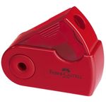 Ascutitoare Simpla cu Container Faber-Castell Sleeve-Mini, Rosie fotografia produsului