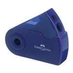 Ascutitoare Dubla cu Container Faber-Castell Sleeve, Albastru fotografia produsului