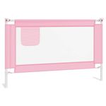 Koohashop Balustrada de protectie pat copii, roz, 120x25 cm, textil fotografia produsului View 2 S