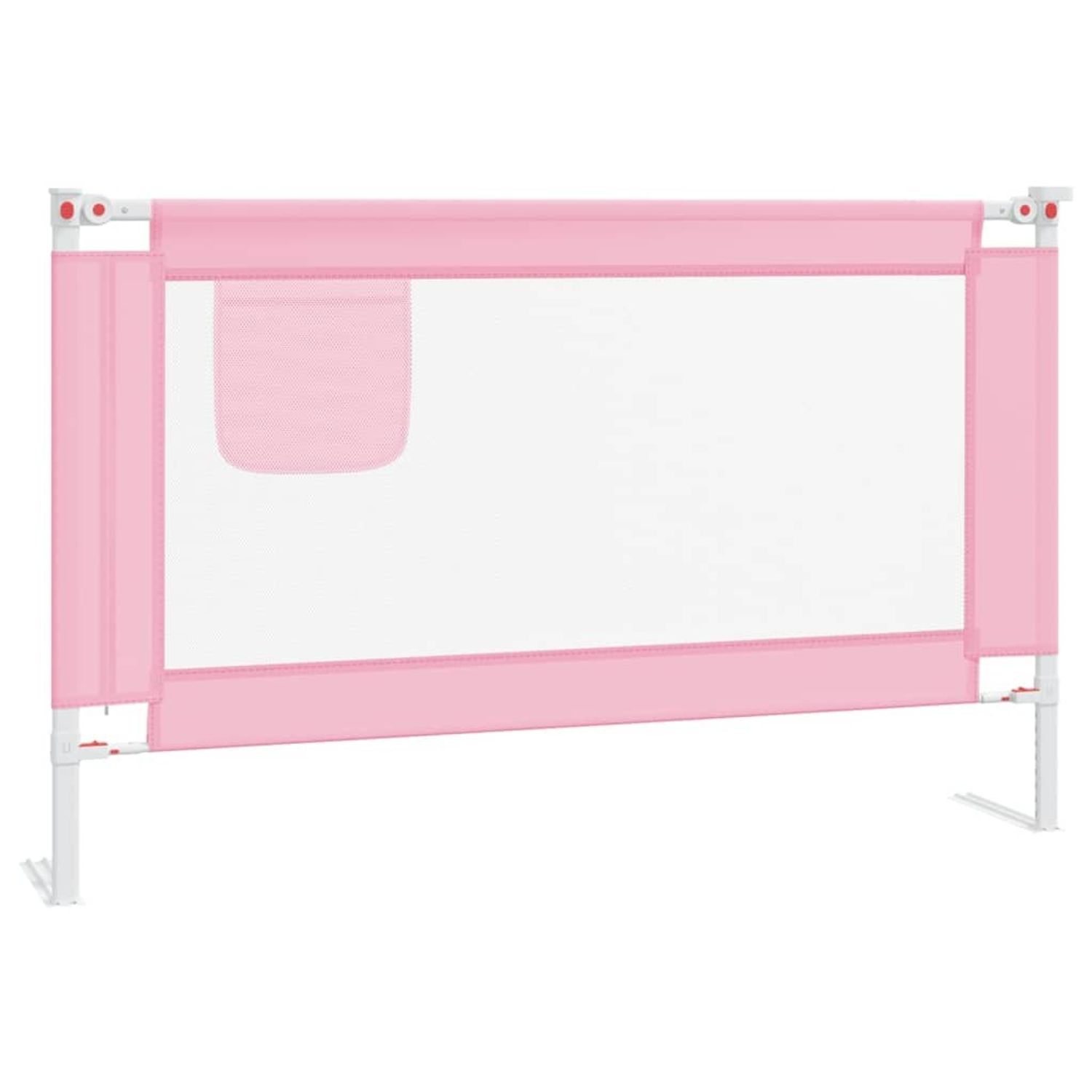 Koohashop Balustrada de protectie pat copii, roz, 120x25 cm, textil fotografia produsului View 2 L