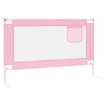Koohashop Balustrada de protectie pat copii, roz, 120x25 cm, textil fotografia produsului View 3 S