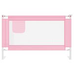Koohashop Balustrada de protectie pat copii, roz, 120x25 cm, textil fotografia produsului View 4 S