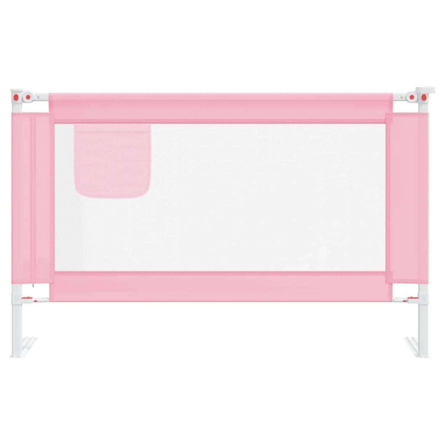 Koohashop Balustrada de protectie pat copii, roz, 120x25 cm, textil fotografia produsului View 4 L