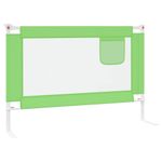 Koohashop Balustrada de protectie pat copii, verde, 100x25 cm, textil fotografia produsului View 5 S