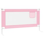 Koohashop Balustrada de protectie pat copii, roz, 150x25 cm, textil fotografia produsului View 3 S