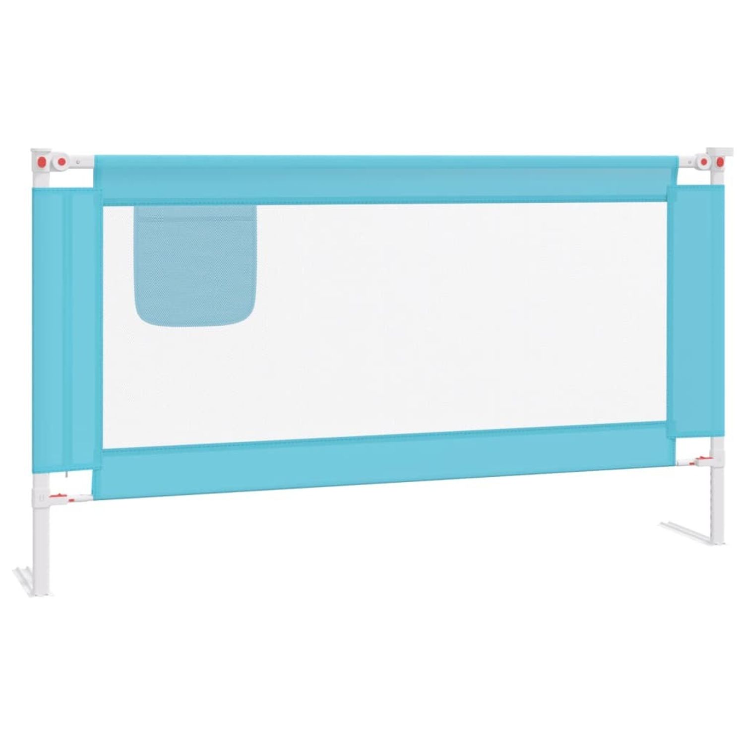 Koohashop Balustrada de protectie pat copii, albastru, 150x25 cm, textil fotografia produsului View 2 L