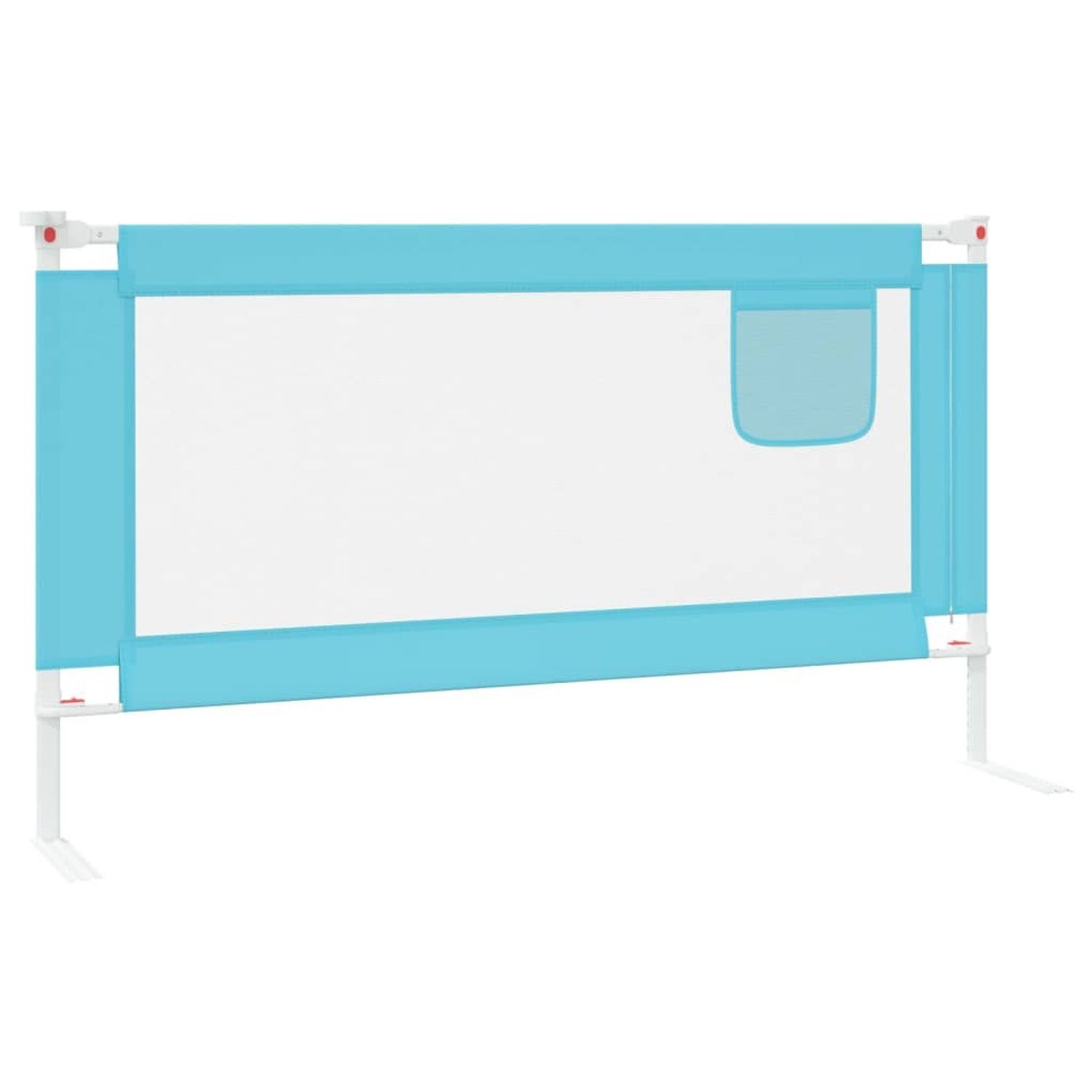 Koohashop Balustrada de protectie pat copii, albastru, 150x25 cm, textil fotografia produsului View 3 L