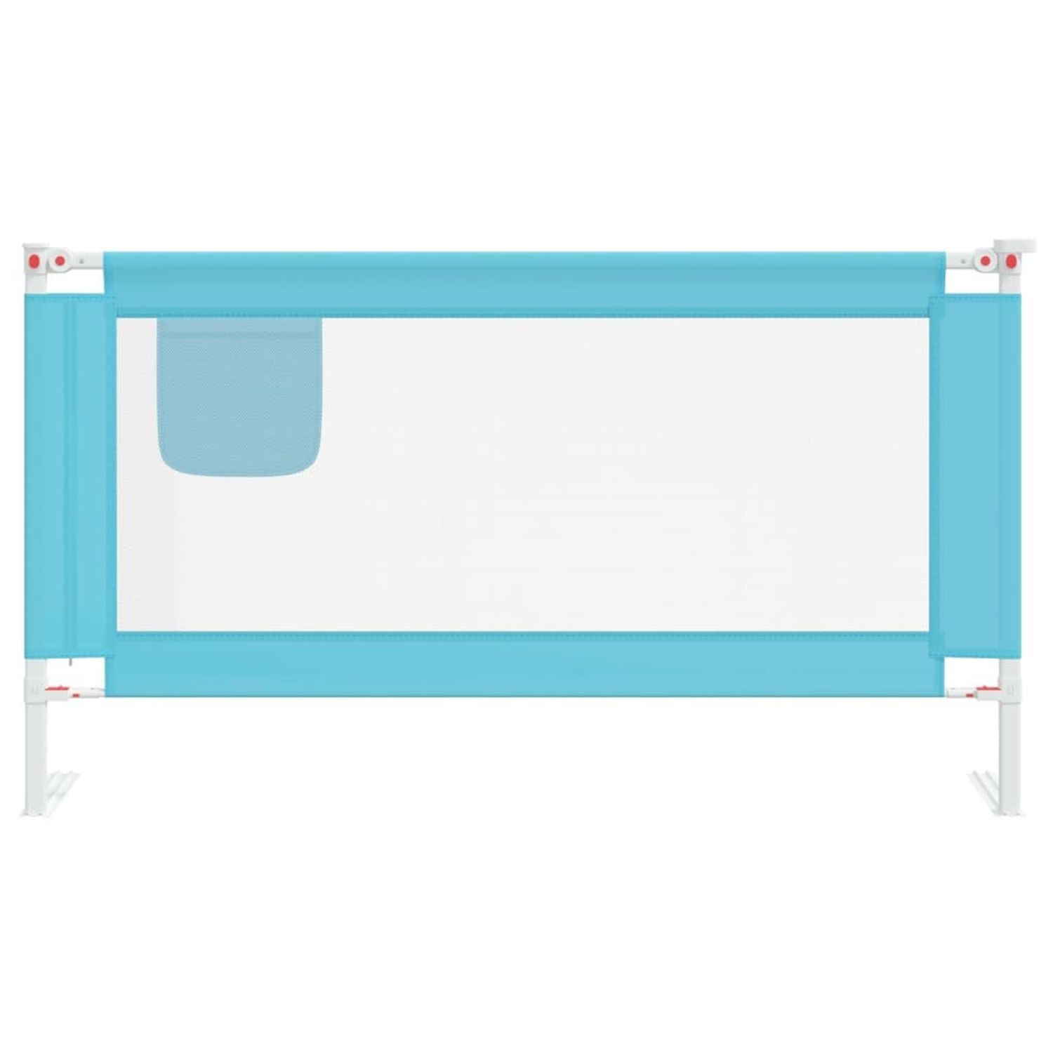 Koohashop Balustrada de protectie pat copii, albastru, 150x25 cm, textil fotografia produsului View 5 L