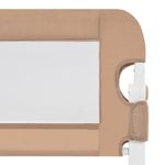 Koohashop Balustrada protectie pat copii, gri taupe, 102x42 cm, poliester fotografia produsului View 4 S