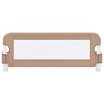Koohashop Balustrada protectie pat copii, gri taupe, 102x42 cm, poliester fotografia produsului View 2 S