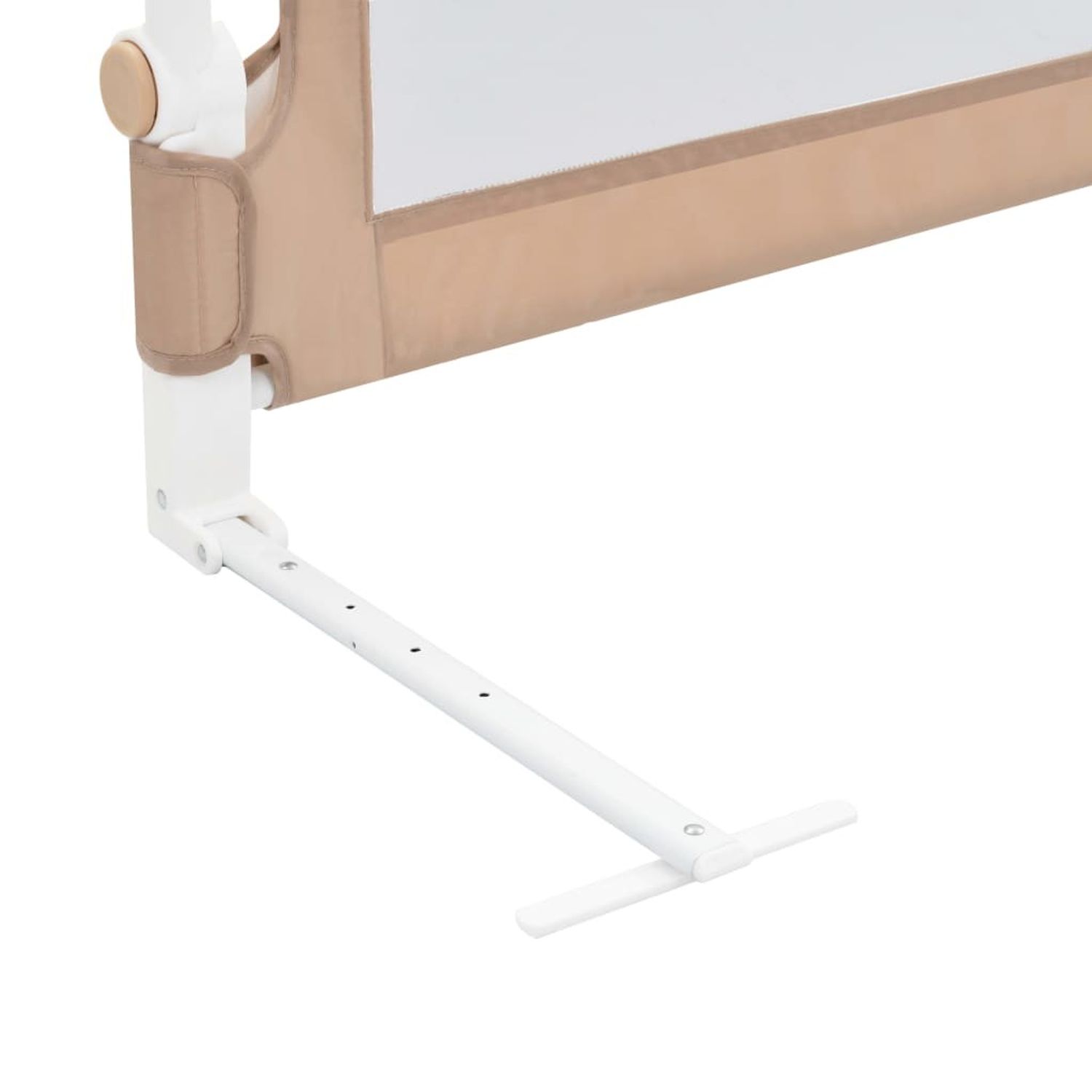 Koohashop Balustrada protectie pat copii, gri taupe, 102x42 cm, poliester fotografia produsului View 5 L