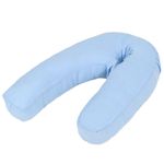 Koohashop Perna de sarcina in forma de J, albastru, 54x(36-43) cm fotografia produsului
