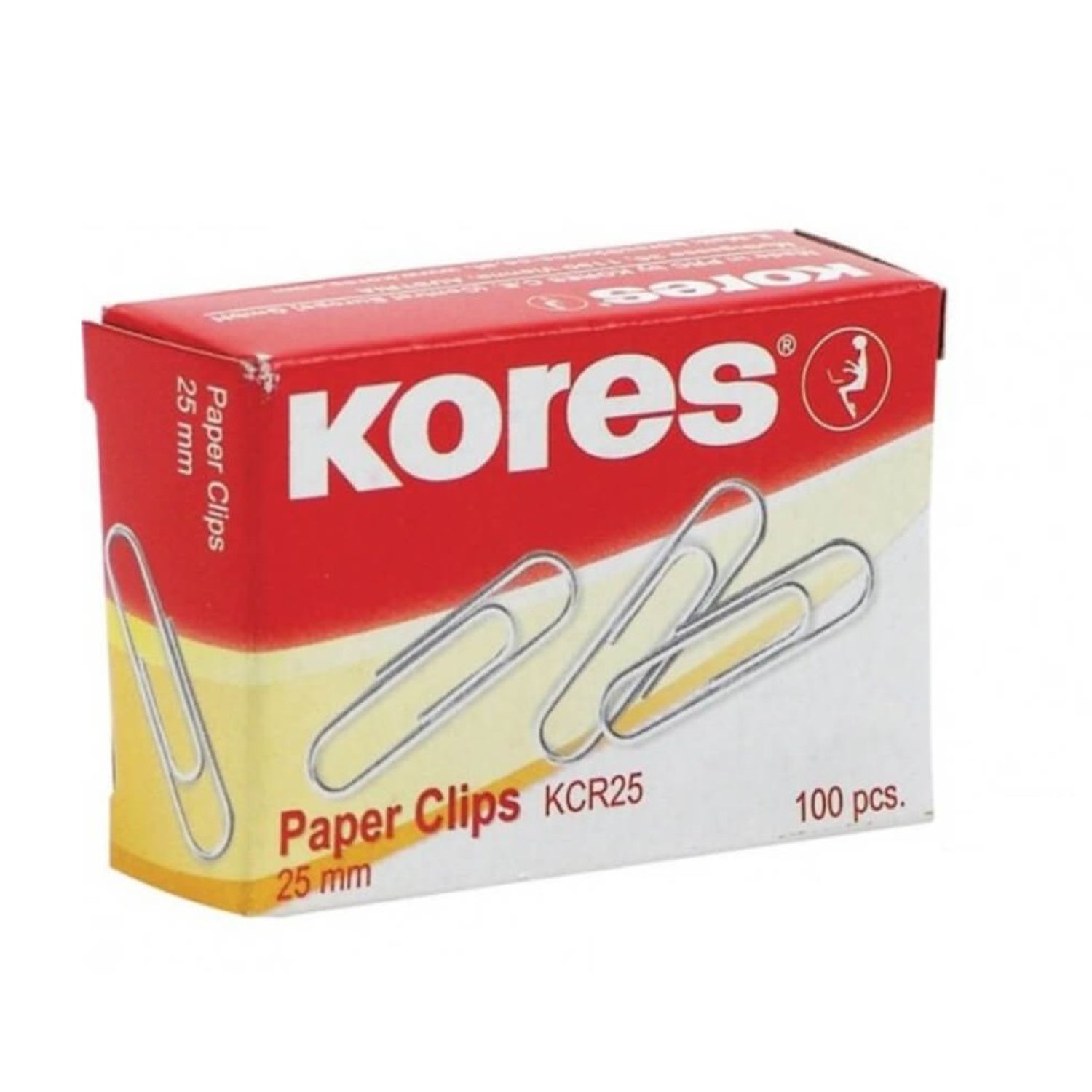 Set 100 Agrafe din Metal Kores, 25 mm fotografia produsului