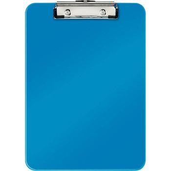 Clipboard Simplu A4 Leitz Wow, Plastic Dur, Albastru Metalizat