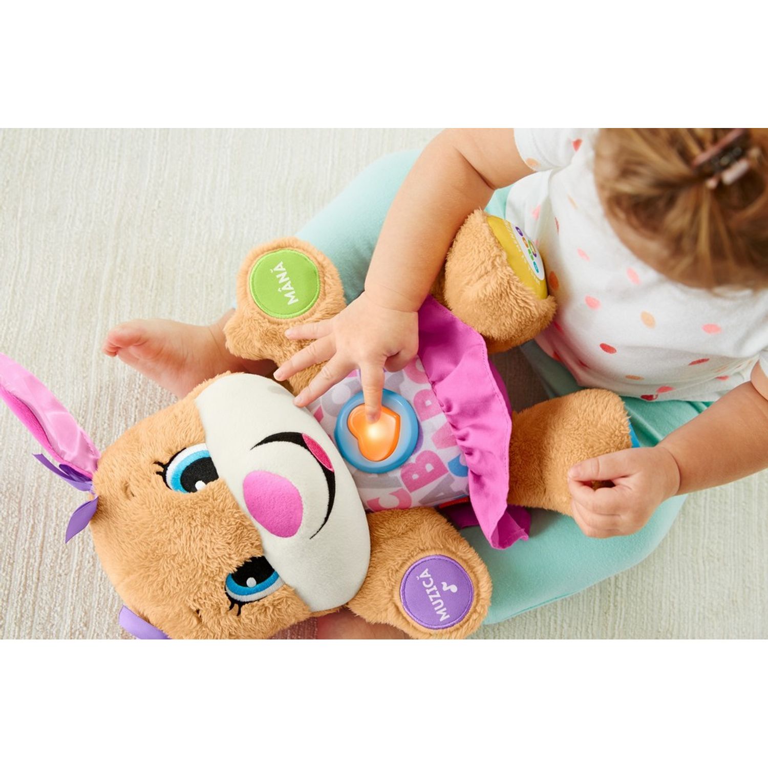 FISHER PRICE CATELUSA SIS VORBESTE IN LIMBA ROMANA fotografia produsului View 5 L