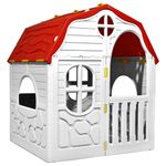 Koohashop Casuta de joaca pliabila copii cu usa si ferestre functionale fotografia produsului View 4 S