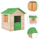 Koohashop Casuta de joaca pentru copii, verde, lemn de brad fotografia produsului
