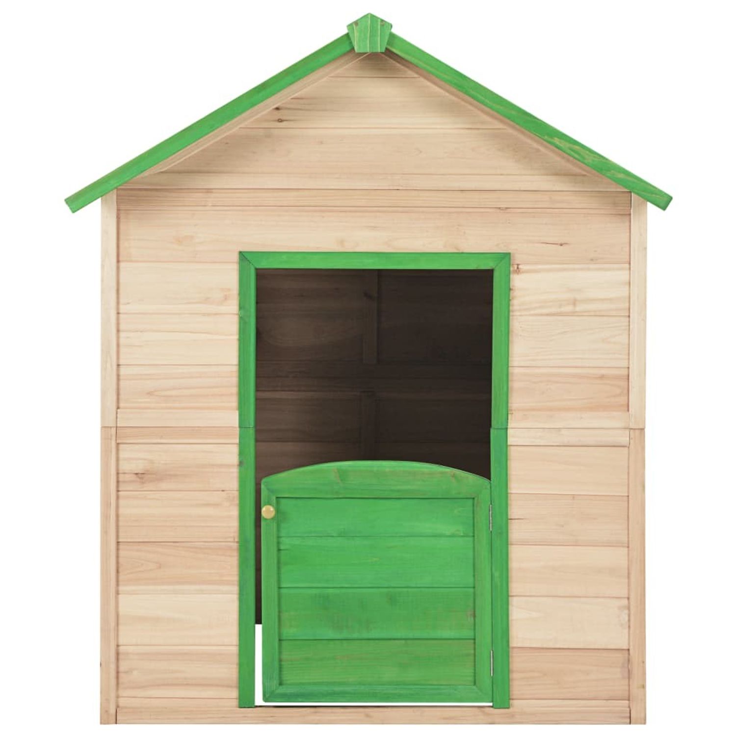 Koohashop Casuta de joaca pentru copii, verde, lemn de brad fotografia produsului View 6 L