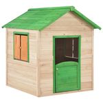 Koohashop Casuta de joaca pentru copii, verde, lemn de brad fotografia produsului View 3 S