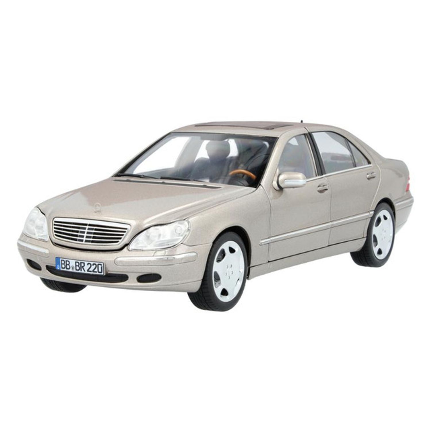Macheta Mercedes-Benz S600 V220 (2000-2005), Bej, 1:18 fotografia produsului