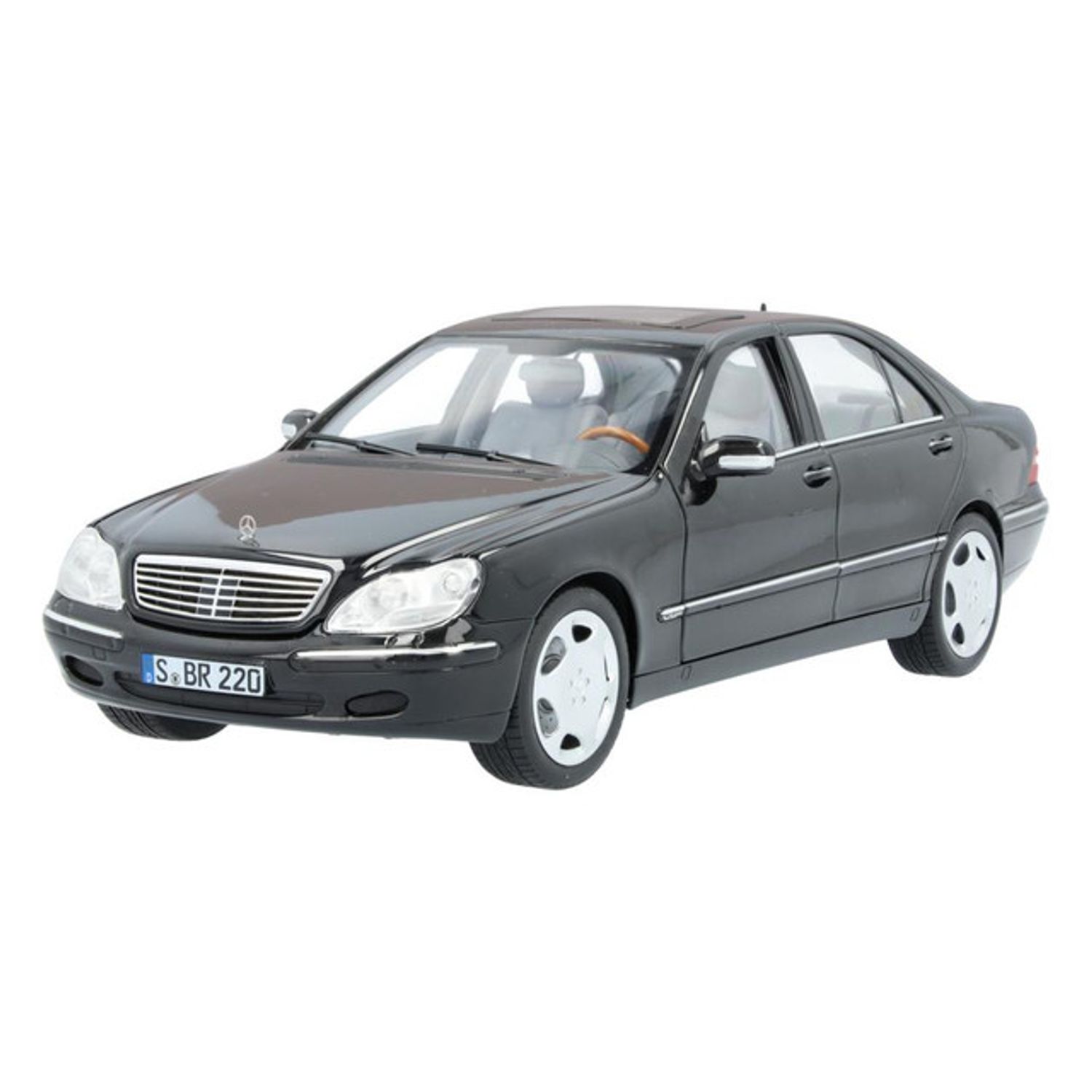Macheta Mercedes-Benz S600 V220 (2000-2005), Negru, 1:18 fotografia produsului