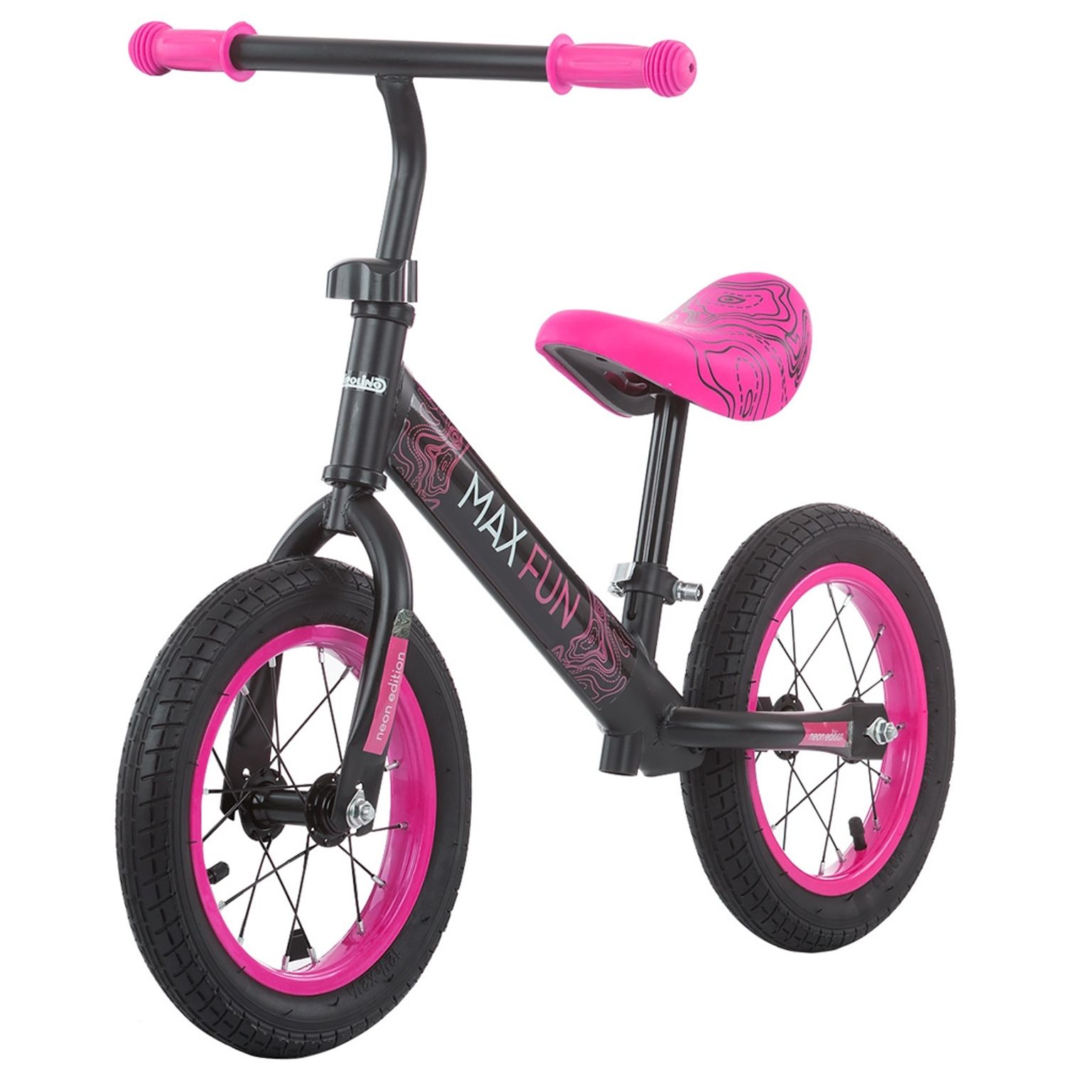 Bicicleta fara pedale Chipolino Max Fun pink fotografia produsului
