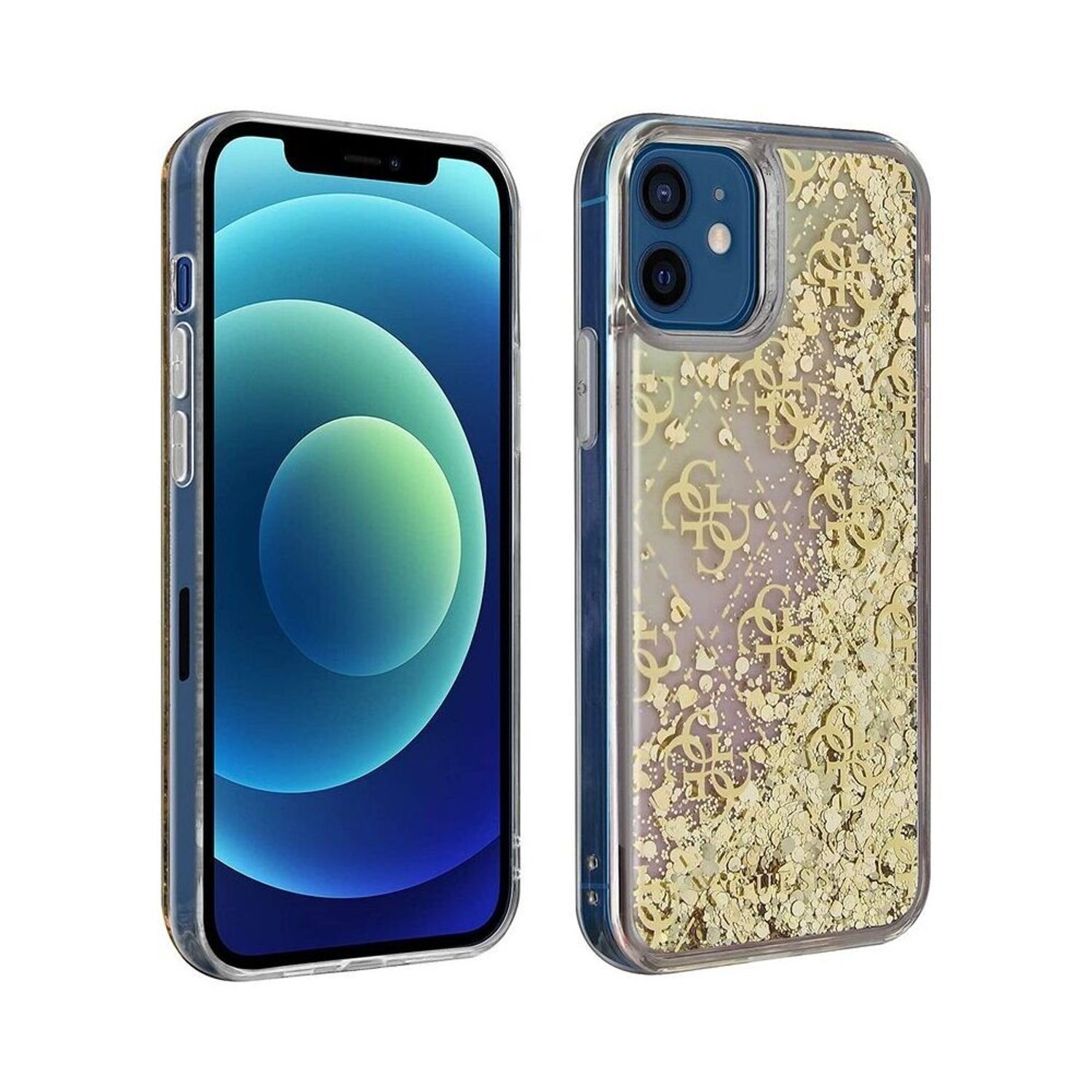 Husa premium Guess pentru Apple iPhone 12/12 Pro Auriu fotografia produsului