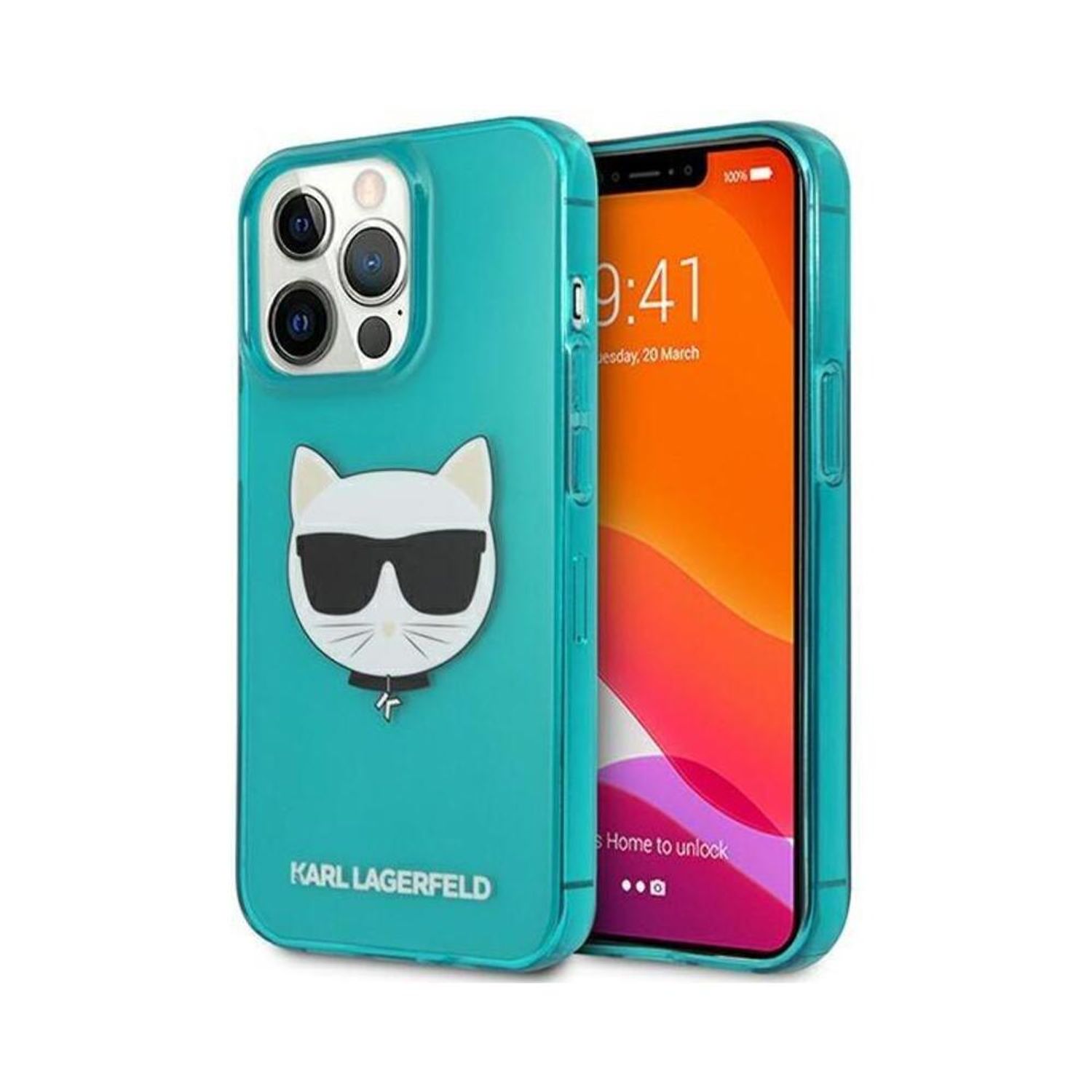 Husa premium Karl Lagerfeld pentru Apple iPhone 13/13 Pro Albastru fotografia produsului