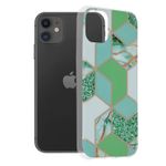Husa Techsuit - Marble Series pentru iPhone 11 - Green Hex fotografia produsului