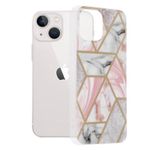 Husa Techsuit - Marble Series pentru iPhone 13 Mini - Pink Hex fotografia produsului