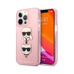 Husa premium Karl Lagerfeld pentru Apple iPhone 13/13 Pro Roz fotografia produsului