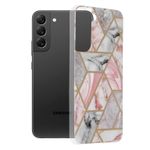 Husa Techsuit - Marble Series pentru Samsung Galaxy S22 Plus - Pink Hex fotografia produsului