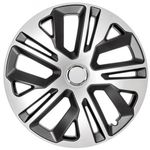 Set 4 capace roti model Raven II, 16 inch, cu inel cromat fotografia produsului