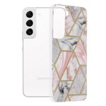 Husa Techsuit - Marble Series pentru Samsung Galaxy S22 - Pink Hex fotografia produsului