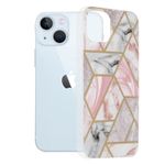 Husa Techsuit - Marble Series pentru iPhone 13 - Pink Hex fotografia produsului