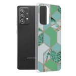 Husa Techsuit - Marble Series pentru Samsung Galaxy A52 - Green Hex fotografia produsului