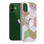 Husa Techsuit - Marble Series pentru iPhone 12 - Purple Hex fotografia produsului