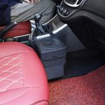 Cos de gunoi auto cu buzunare laterale, Negru fotografia produsului View 3 S