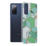Husa Techsuit - Marble Series pentru Samsung Galaxy S20 FE - Green Hex fotografia produsului
