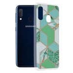Husa Techsuit - Marble Series pentru Samsung Galaxy A20e - Green Hex fotografia produsului