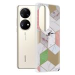 Husa Techsuit - Marble Series pentru Huawei P50 Pro - Purple Hex fotografia produsului