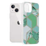 Husa Techsuit - Marble Series pentru iPhone 13 Mini - Green Hex fotografia produsului
