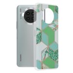 Husa Techsuit - Marble Series pentru Huawei Nova 8i - Green Hex fotografia produsului