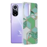 Husa Techsuit - Marble Series pentru Huawei Nova 9 / Honor 50 - Green Hex fotografia produsului