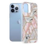 Husa Techsuit - Marble Series pentru iPhone 13 Pro Max - Pink Hex fotografia produsului