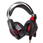 Casti HOCO - Wired Headphones, Jack 3.5 mm si USB-A, microfon, cablu2 m, Rosu fotografia produsului View 2 S